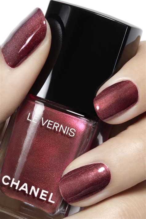 chanel perle burgundy nail polish|chanel longwear nail colors.